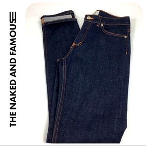 NAKED & FAMOUS Denim Jeans - High Skinny Selvedge - Only Worn Twice